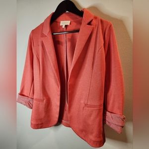 Skies Are Blue salmon pink blazer!